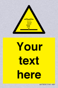 Custom warning geyser water jet